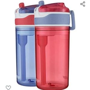 Contigo Snack Hero Water Bottle Set, 2-in-1 Water Bottle with 4oz Snack Compartm